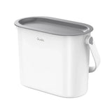 Multipurpose Plastic Kitchen Trash Can Stay Open Lid Soft Seal Countertop Garbage Bin Easy Carry Handle