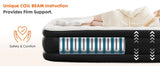 JHK Queen Twin Size Air Mattress Blow Up Double Height Non-Slip Bottom