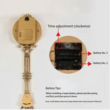 Mantel Clocks Grandfather Home Decor Art Pendulum Clock Desktop