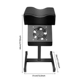Professional Pedicure Stool w/Dust Cleaning Fan Nail Bench Manicure Chair Beauty Salon