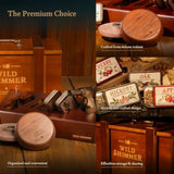 Cocktail Whiskey Smoker Kit with Torch Wooden Box and Stand Premium