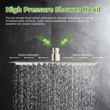 Hibbent Dual Shower Head Combo, High Pressure Handheld Shower Wand, 16'' Adjustable