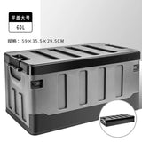 60L Car Trunk Storage Box Large Capacity Outdoor Camping Storage Box Car Trunk Sorting Box for SUV Cars Stowing Tidying