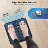 Smart Bathroom Scale for Body Weight Digital Body Fat Scale with LED Column Trend Display BMI Muscle Mass Body
