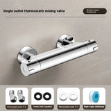 Thermostatic mixing valve, thermostatic device for hot and cold shower, automatic temperature control