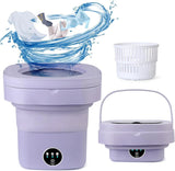 Mini Foldable Washer Portable Washing Machine Spin Dryer Washer For Camping Travel Home Underwear