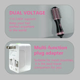 DAN Dual Voltage Hair Dryer Brush, Auto Dual Voltage 110V-120V/220V-240V Travel Hair Dryer