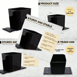 Car Trash Can Compact Leakproof Garbage Bin With Anti-Slip Base For Vehicles