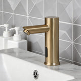 KEMAIDI Touchless Automatic Sensor Bathroom Faucet Brushed Gold Vessel Sink Tap Hands-Free Smart