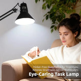 Desk Lamp With Clamp for Home Office, Eye-Caring Clip on Light