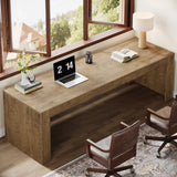 Tribesigns 79-Inch Extra Long Desk, Two Person Double Desk for Home Office