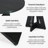 Tribesigns Round Dining Table for 4, 47 Inch Farmhouse Kitchen Table Small Dinner Table