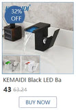 KEMAIDI Touchless Automatic Sensor Bathroom Faucet Brushed Gold Vessel Sink Tap Hands-Free Smart
