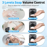 Automatic Soap Dispenser, Touchless Hand Wall Mount Rechargeable 3 Gear Adjustable