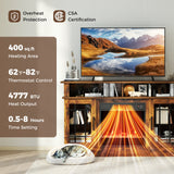 TV Stand with Electric Fireplace LED Lights Remote Controls Storage Cabinets