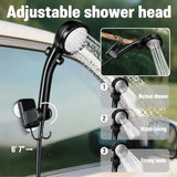 Portable Camping Shower, 6000mAh Rechargeable Shower Pump, Large Capacity Foldable Bucket,