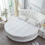Luxury Round Breathable Microfiber Mattress,  Foldable Washable Mattress
