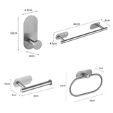 Bathroom Accessories Sets Toilet Tissue Roll Paper Holder Towel Rack Bar Rail Ring Robe Hook Hardware MD DC PRINT