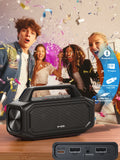 W-KING BT261-2 Portable Bluetooth 80W Wireless Speaker, IPX6 Waterproof