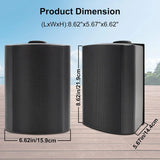 Herdio Passive Outdoor Speakers Wired Waterproof All-Weather Durability 400W Mounted