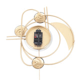 Large Modern Metal Wall Clocks with Swing Pendulum for Kitchen, Living Room
