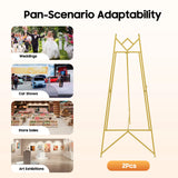 Wedding Stand, Roadway Wedding Stand 2 Pack Gold 48x113cm, Display Easel