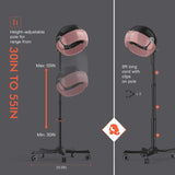 Ionic Hooded Hair Dryer 1875W Professional Standing Dryer with 3 Heat Settings,