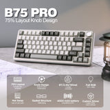 YUNZII B75 PRO 82-Key Wireless Mechanical Gaming Keyboard