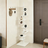 Metal Spine Bookshelf 9-Tier Metal Vertical Bookshelf DIY Spine Book Tower, 67" H Vertical Spine Book Tower