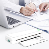 A4 Portable Printer Inkless for Travel Bluetooth Wireless Thermal Printer With 1 Roll Thermal Paper Kit