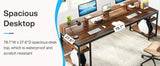 Tribesigns 78.74 Inches Extra Long Two-Person Desk, Double Computer Desk