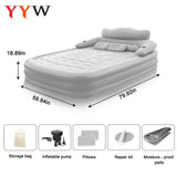New 2 Persons Inflatable Mattress Camping Folding Outdoor Indoor Home
