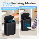 3 Pack 5 Gallon Bathroom Trash Can with Lid, Automatic Motion Sensor Trash Can