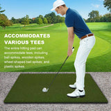 Dual-Turf Golf Mat 5 X 5 FT Golf Training Swing Mat for Practice Outdoor
