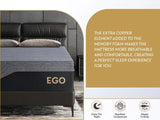 King 14 Inch Memory Foam Mattress in a Box Jacquard Fabric Cover