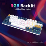 RK61 Plus ROYAL KLUDGE Tri-mode Mechanical Keyboard 2.4G Wireless Bluetooh RGB Backlit Gamer Keyboards