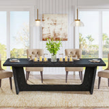 Tribesigns 70.87-Inch Large Dining Table: Wood Long Dining Room Table