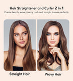 Wide Flat Iron Hair Straightener with Ceramic & Tourmaline for Smooth One