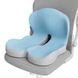 Memory Foam L-Shaped Integrated Seat Cushion with Lumbar Support Car Seat Cushion for Car Truck Desk Gaming Chair