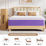 14 inch Medium Firm Memory Foam Mattress, Fiberglass Free