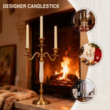 3/5 Candle Sticks Stand Holders Decor Centerpiece Dining Table Wedding
