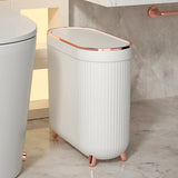 Luxury Large Capacity Trash Can Gold Luxury Trash Can High push Plastic Kitchen Trash Can with Lid Bathroom Trash Can