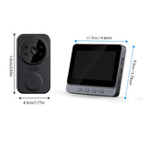 Smart Video Doorbell, 4.3-Inch Display for 2-Channel Audio Intercom