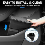 For Tesla Model Y Juniper 2025 2026 2PCS Front Door Trash Can Push-Open Lid Car Door Storage Box