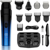 Beard Trimmer for Men 5in1 Cordless Hair Clipper Kit with Foil Razor Waterproof Body Nose Ear