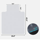 Transparent Wheelchair Cushion  Scratch Resistance Convex Nail Bottom Slippery Office Rolling Chair Mat