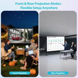 120 inch Outdoor Projector Screen with Stand for Backyard Home Theater