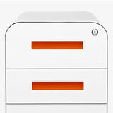 Furniture Stockpile Slim 3-Drawer Mobile File Cabinet with Lock - Under Desk