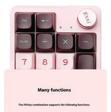 Kzzi K20 Gaming Mini Keyboard Wireless/Wired Dual Mode RGB Programmable Keys Customizable Mini Key Layout eSports Office
