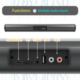 Sound Bar TV Sound System Bluetooth Speaker Wireless Subwoofer Bass Home Theater Rechargeable